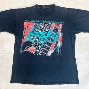 Van Halen Vintage 1991 For Unlawful Carnal Knowledge concert t-shirt uncensored